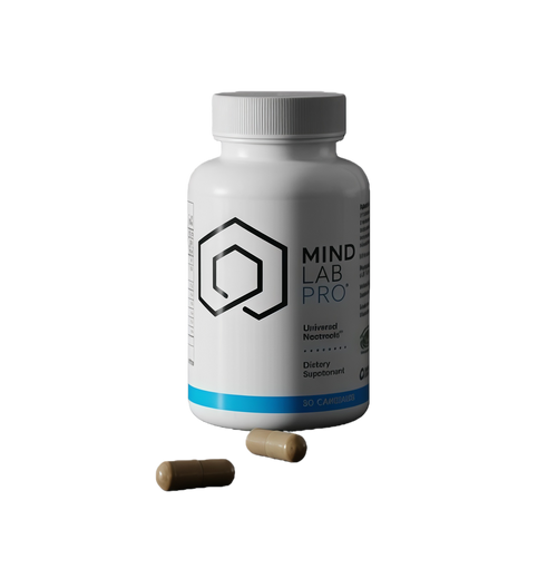 Mind Lab Pro® MLP® v4 Universal Nootropic™ Brain Booster Supplement for Focus, Memory, Clarity, Energy - 60-Count - Plant-Based, Naturally Sourced Memory Vitamins for Better Brain Health, Made in USA