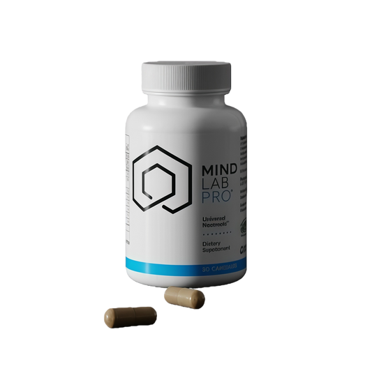 Mind Lab Pro® MLP® v4 Universal Nootropic™ Brain Booster Supplement for Focus, Memory, Clarity, Energy - 60-Count - Plant-Based, Naturally Sourced Memory Vitamins for Better Brain Health, Made in USA