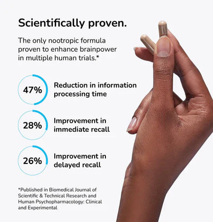 Mind Lab Pro® MLP® v4 Universal Nootropic™ Brain Booster Supplement for Focus, Memory, Clarity, Energy - 60-Count - Plant-Based, Naturally Sourced Memory Vitamins for Better Brain Health, Made in USA