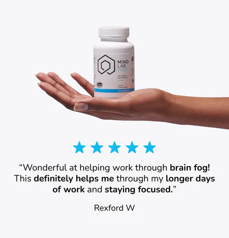 Mind Lab Pro® MLP® v4 Universal Nootropic™ Brain Booster Supplement for Focus, Memory, Clarity, Energy - 60-Count - Plant-Based, Naturally Sourced Memory Vitamins for Better Brain Health, Made in USA